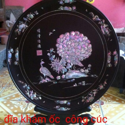 Đĩa khảm ốc công cúc