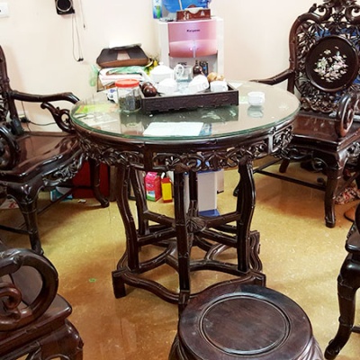 Bộ bàn ghế trúc nam gỗ trắc