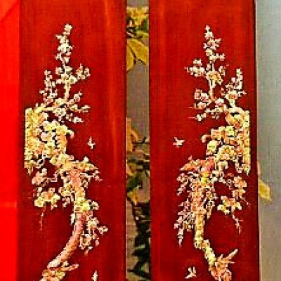 Câu đối khảm ốc