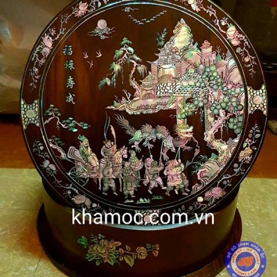 Tráp trầu khảm ốc tích trung thu long hội